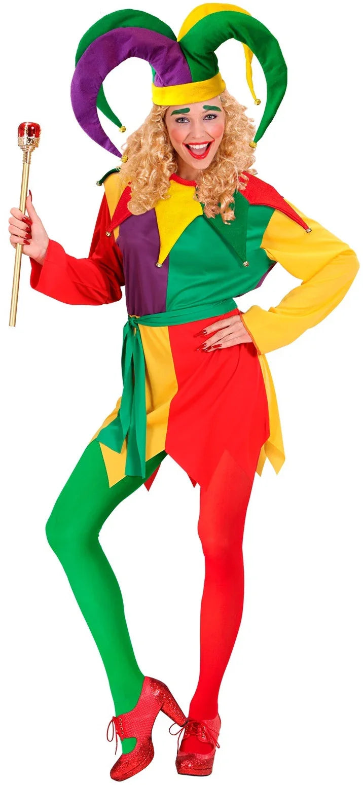 Pantys Rojos y Verdes de Elfo Navideño Elfos Navideños Widmann